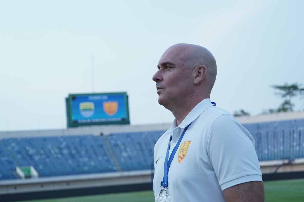 Manila Digger FC head coach Joan Esteva ahead of the ASEAN Shopee Cup play-offs
