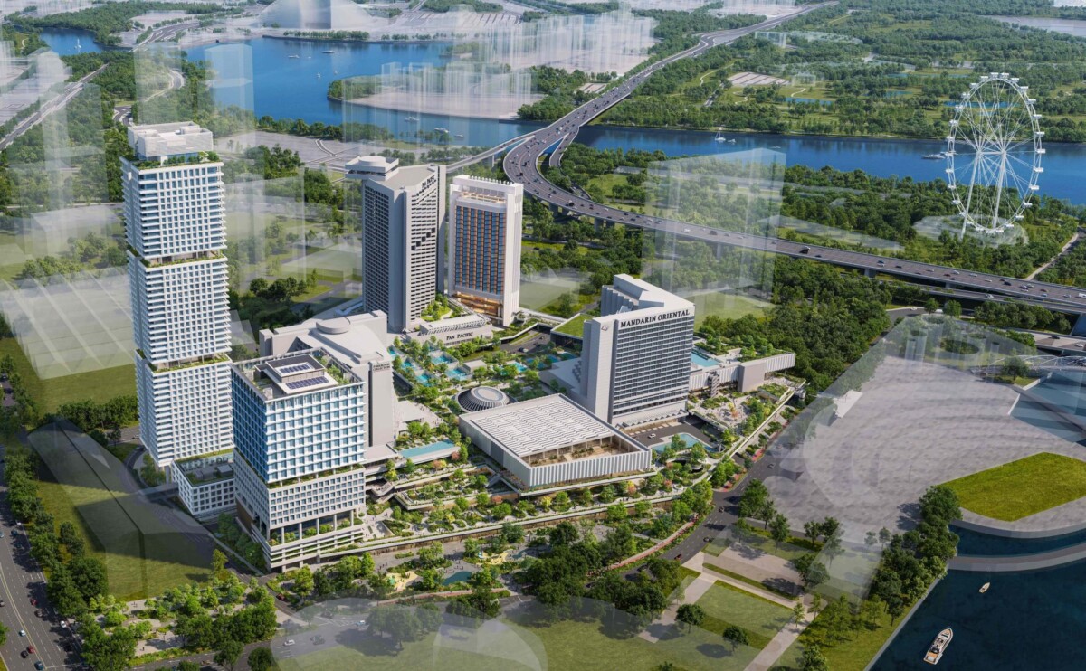 Artist impression of Marina Square complex with three new towers integrated