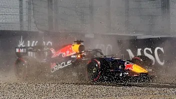 Max Verstappen crashes at Turn 9 during Austrian Grand Prix 2026 qualifying