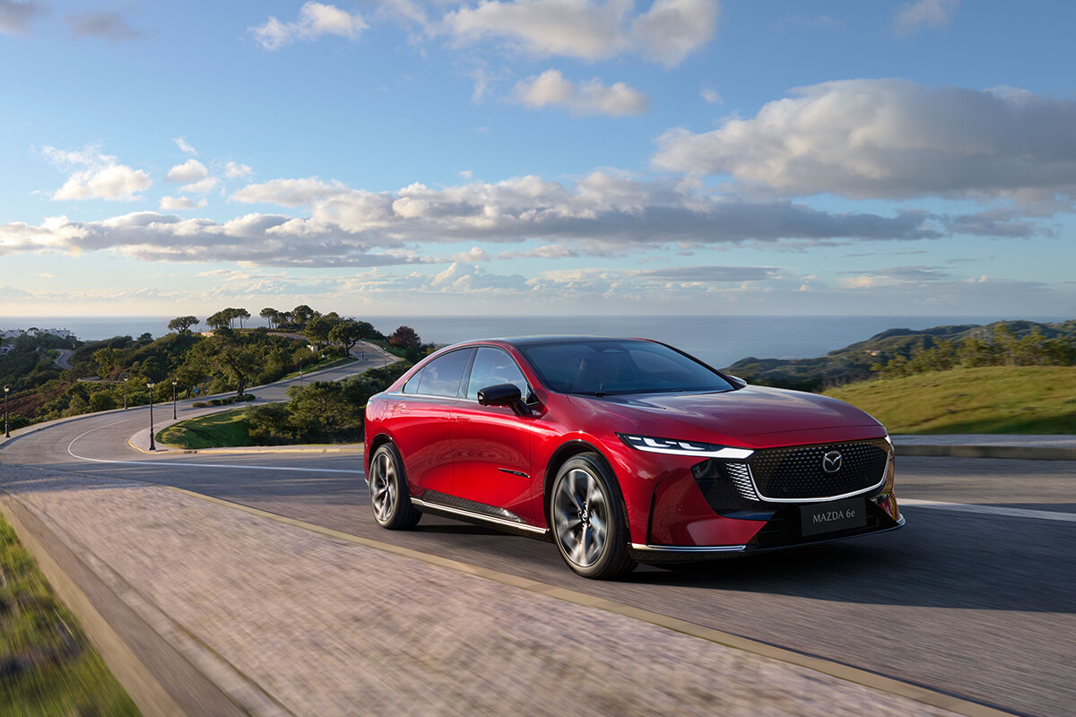 Mazda6e electric fastback exterior