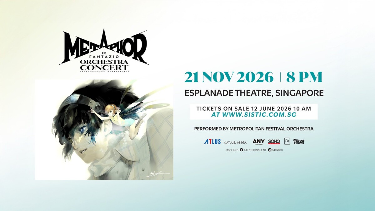 Metaphor: ReFantazio Orchestra Concert poster for 21 November 2026 at Esplanade Theatre