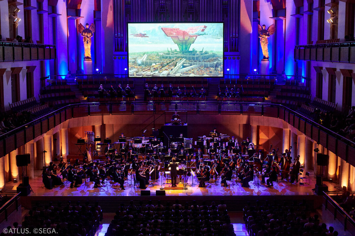 Orchestra and choir on stage at the Metaphor: ReFantazio Orchestra Concert in Japan