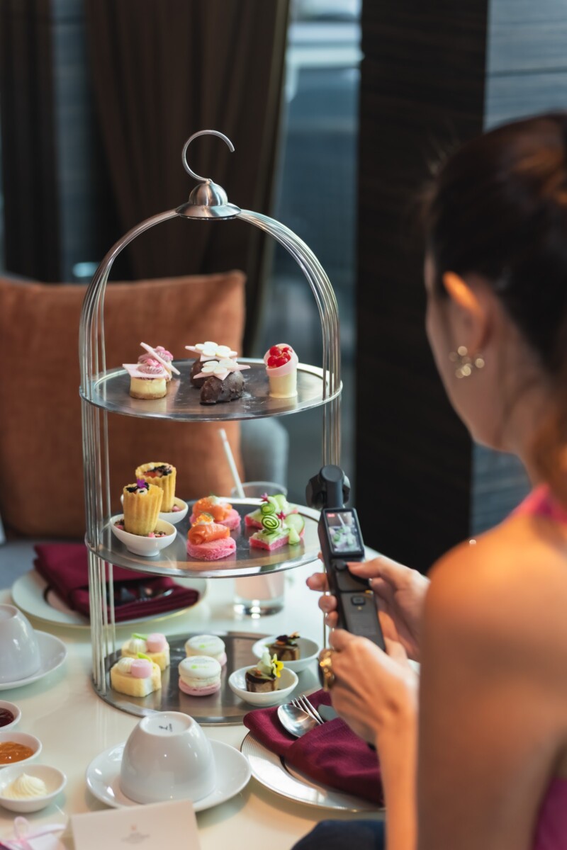Pink wellness afternoon tea at Grand Copthorne Waterfront Hotel Singapore