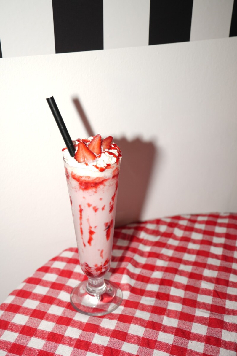 Strawberry Milkshake at MEMO, Studio M Hotel Singapore