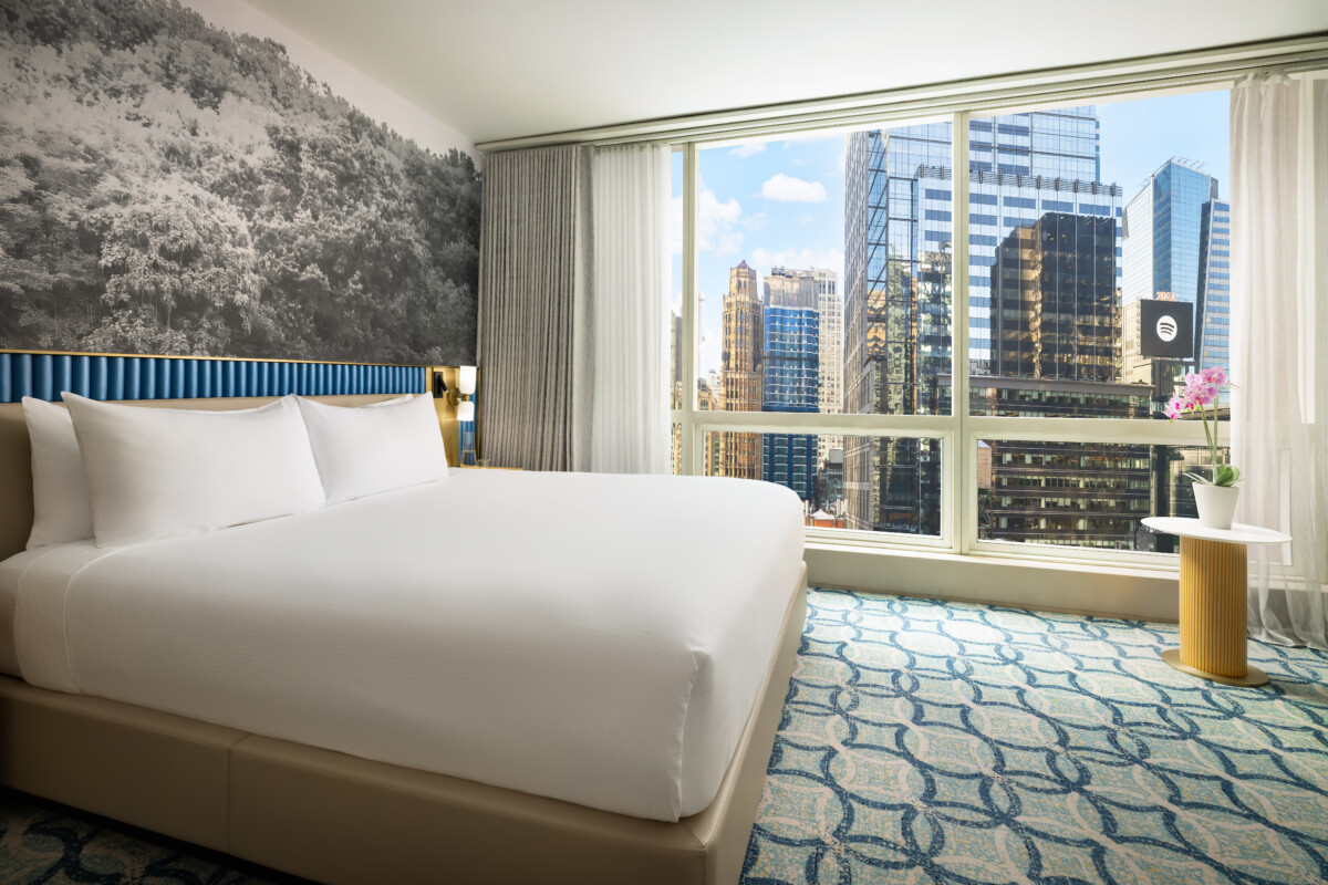 Renovated executive king room at Millennium Premier Hotel New York Times Square with city views