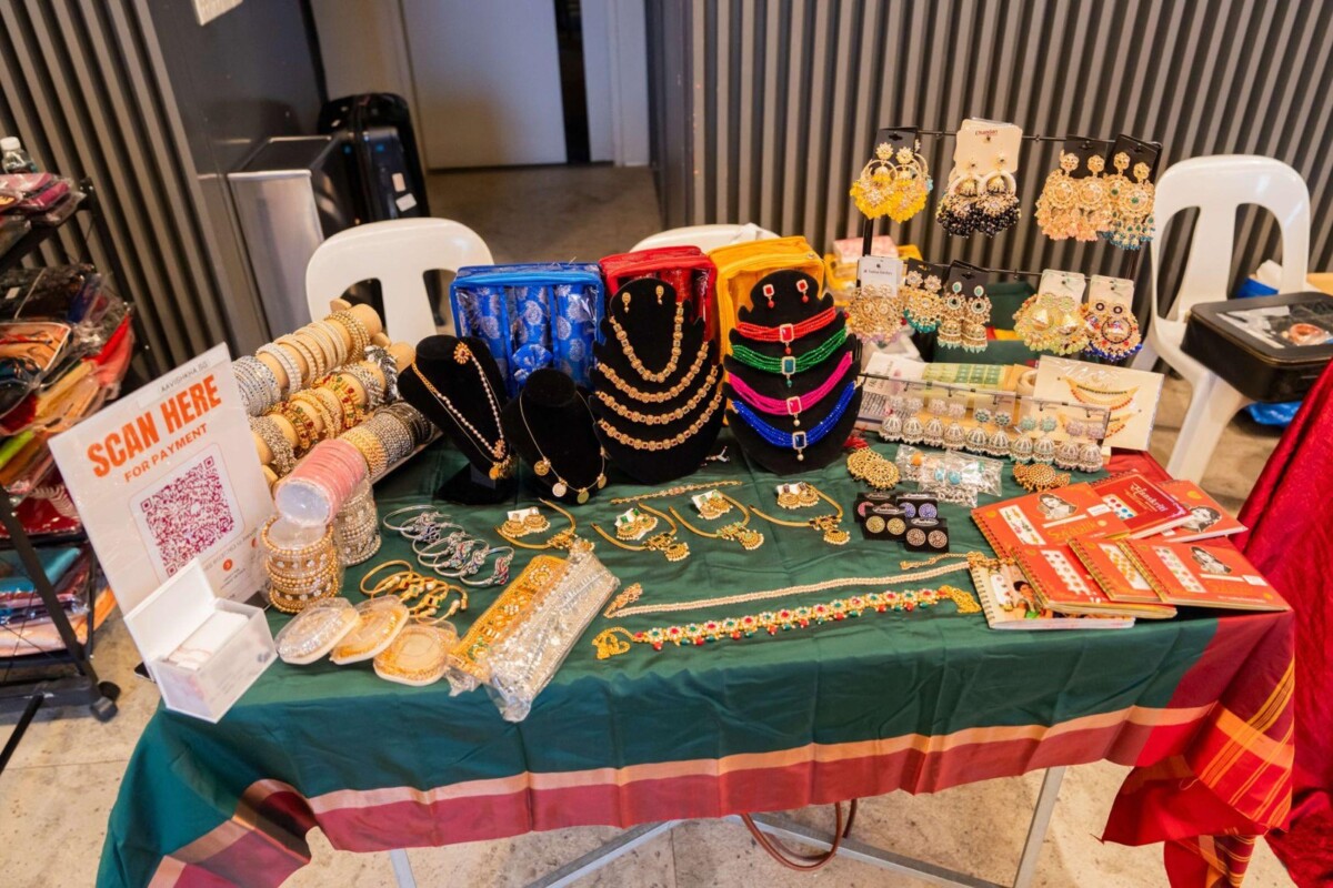 Jewellery and accessories stall at the Mini Deepavali Expo, Indian Heritage Centre