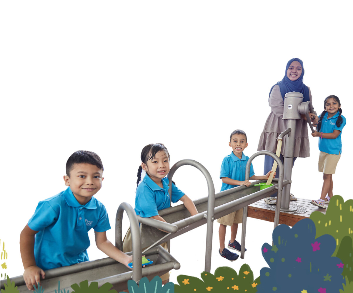 MOE Kindergarten children at water play before Teachers' Day preschool closure