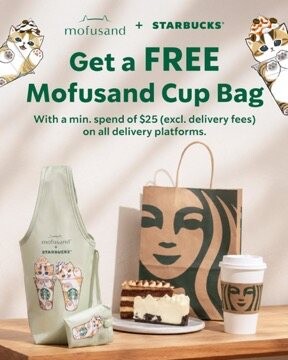 Mofusand + Starbucks Singapore merchandise