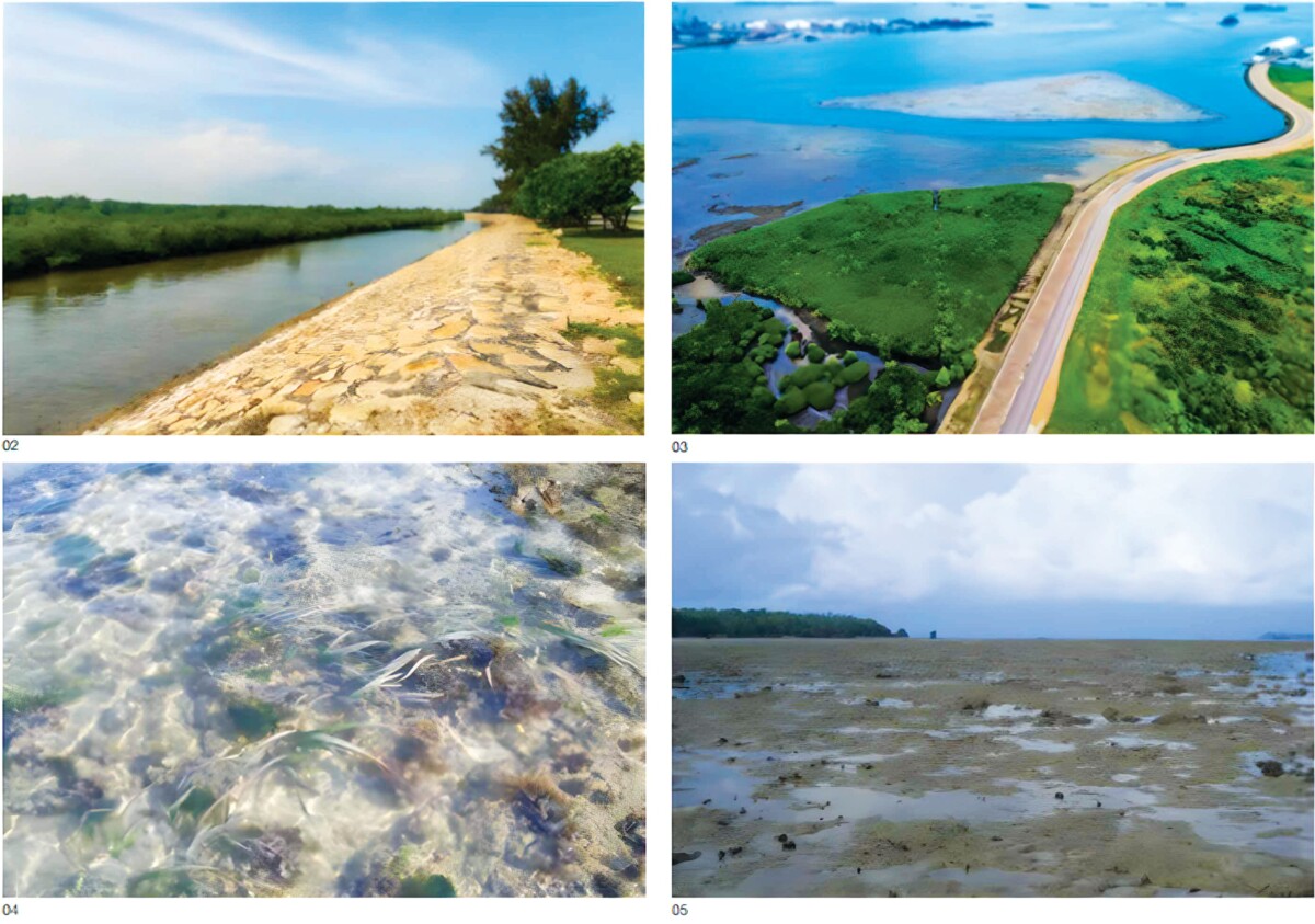 Aerial view of Semakau Landfill, part of the new western island Singapore plans to create