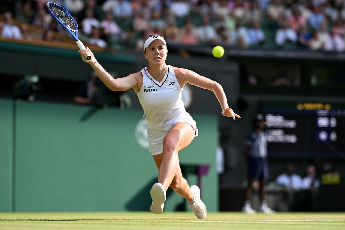 Linda Noskova at Wimbledon 2026