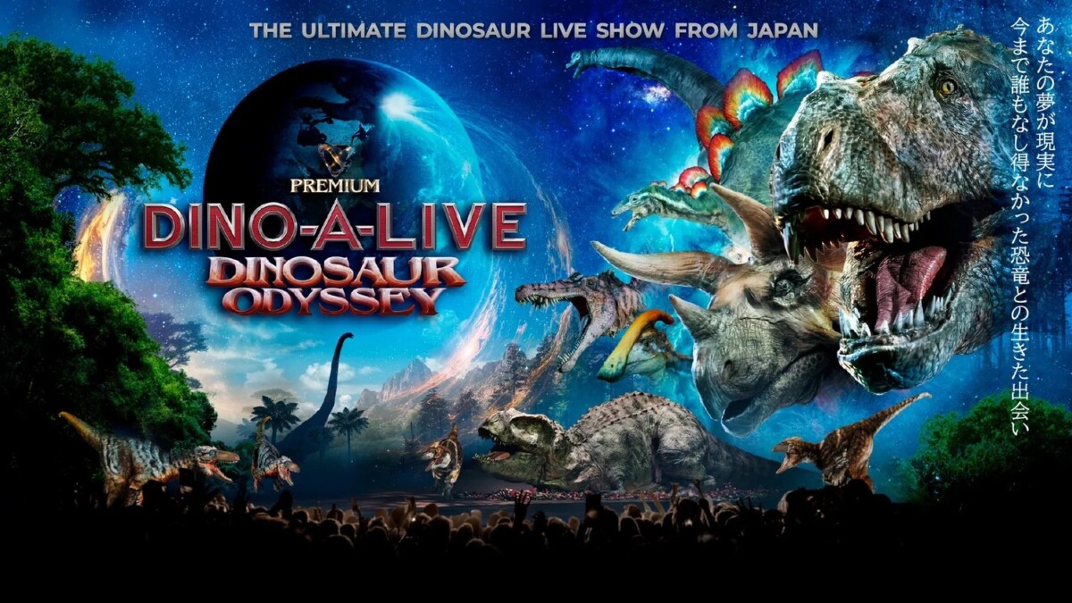 DINO-A-LIVE Premium Dinosaur Odyssey key visual
