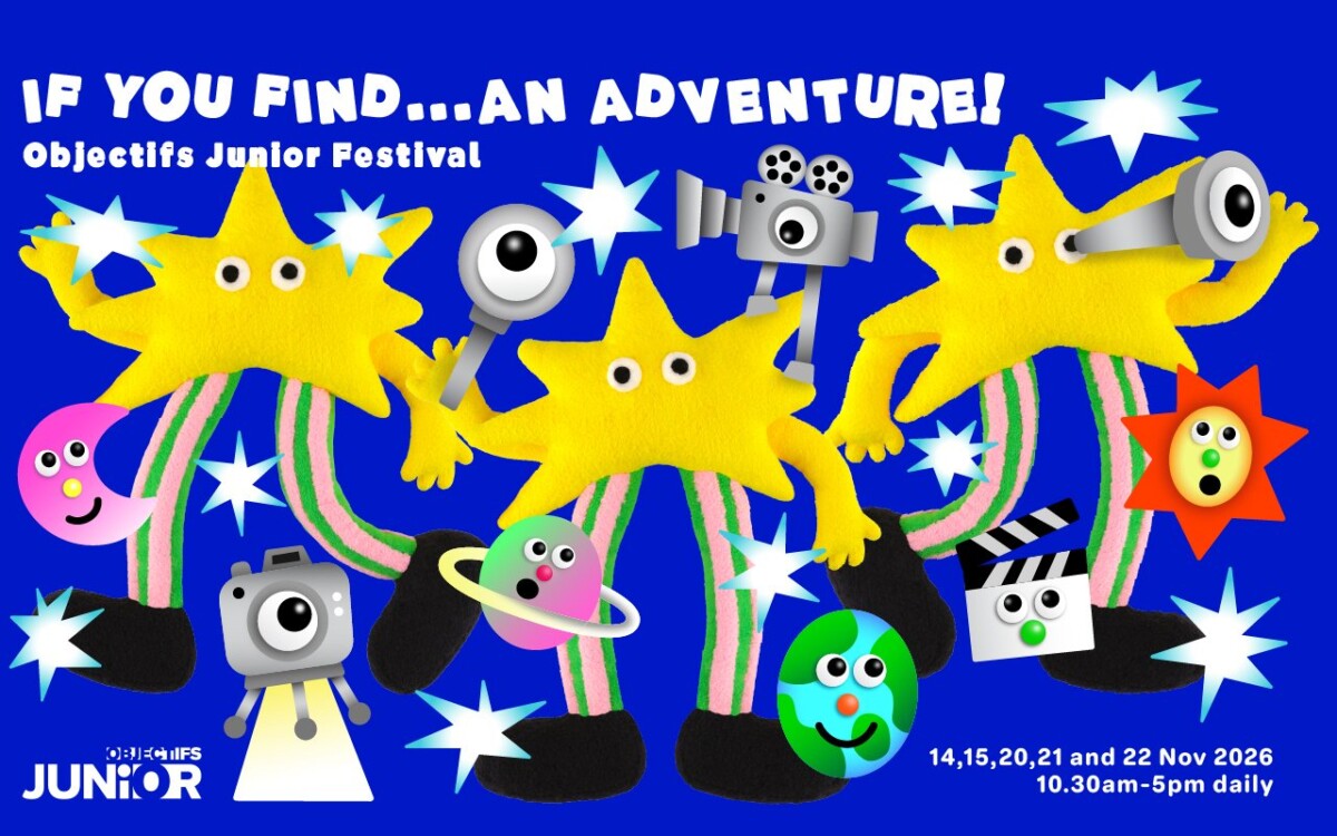 Objectifs Junior Festival 2026 If You Find An Adventure banner with festival dates and cartoon characters