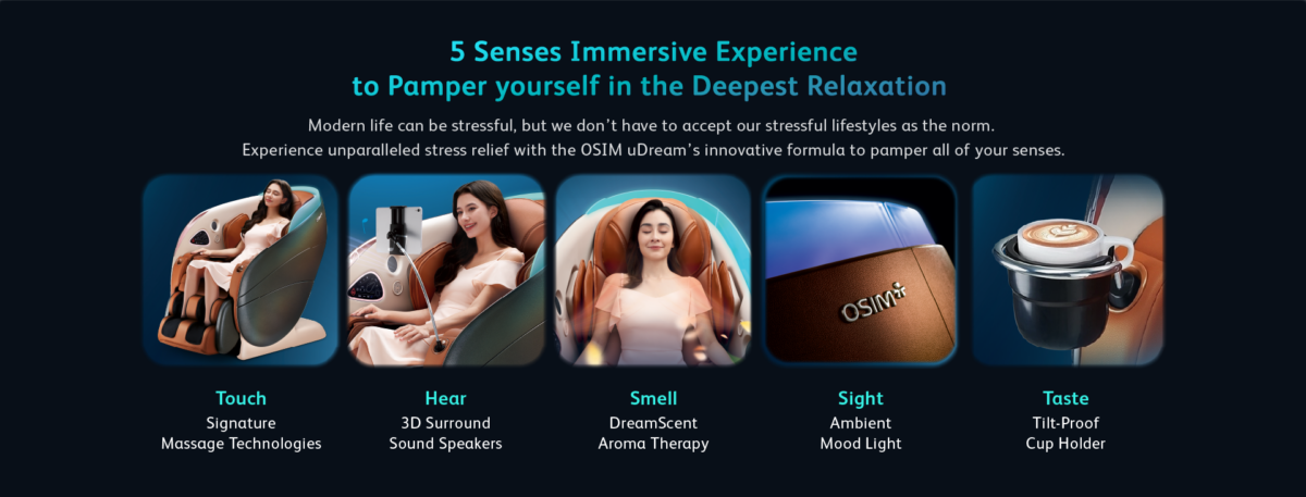 OSIM uDream.AI Jewel deal: immersive uDream product experience.