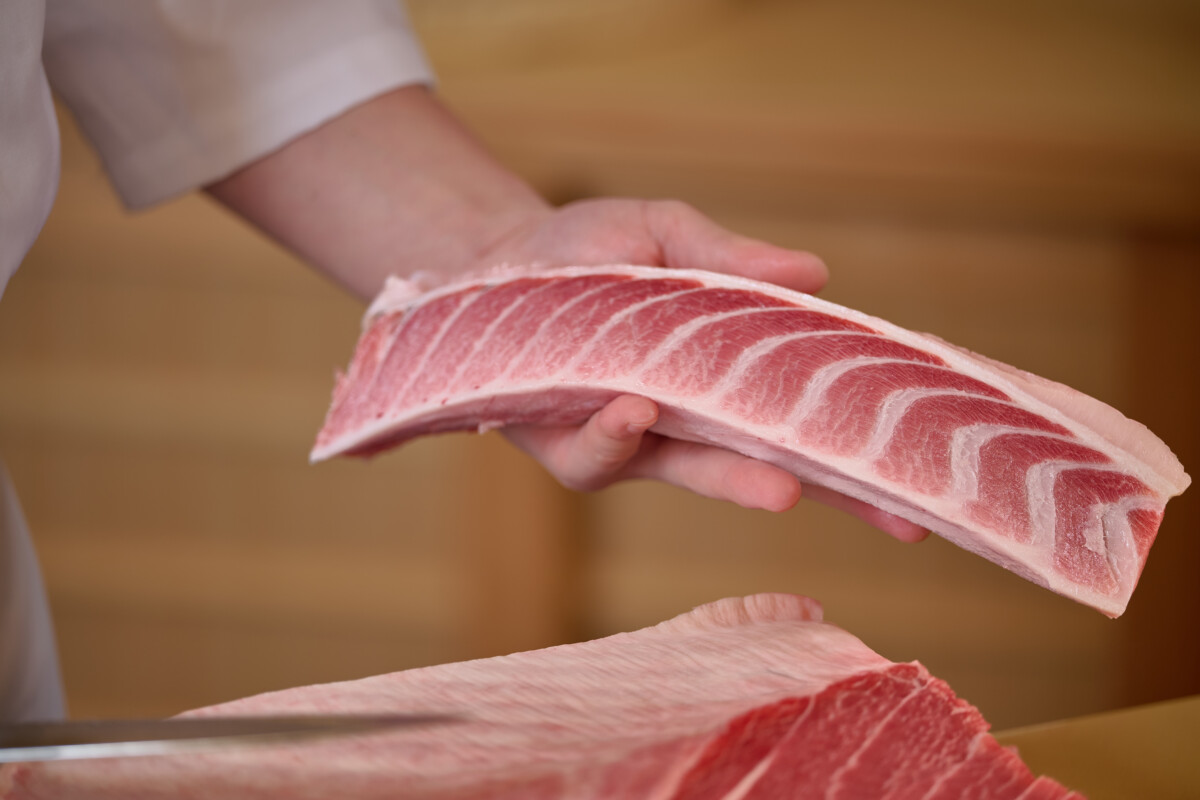 Otoro (fatty tuna) at Sushi Ryujiro Singapore