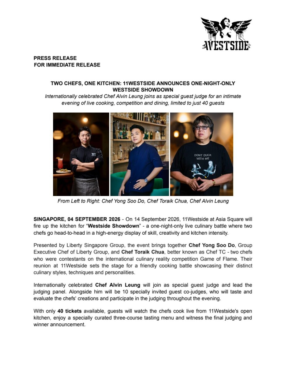 Westside Showdown live cooking competition at 11Westside