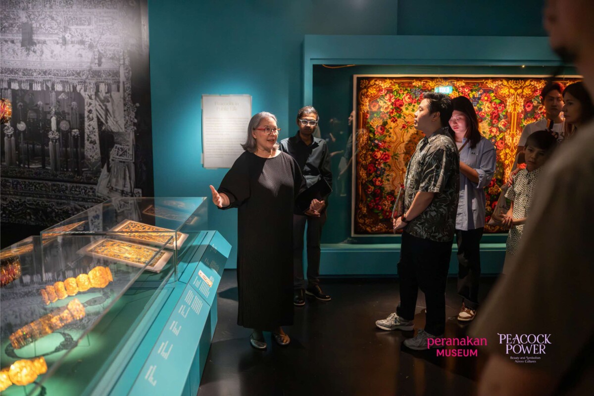 Curator tour Peacock Power exhibition Peranakan Museum