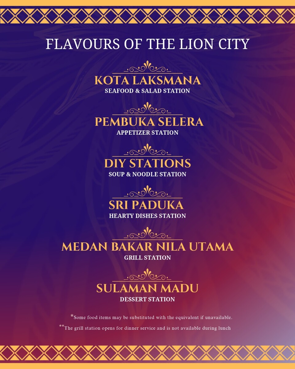 Permata Nusantara halal buffet spread