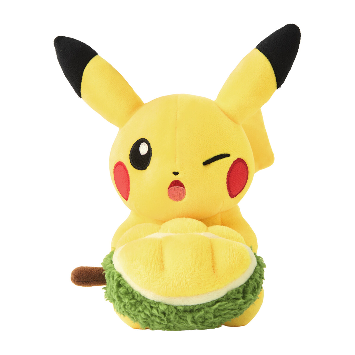 Pikachu with Durian plush toy — Pokémon Center SINGAPORE exclusive