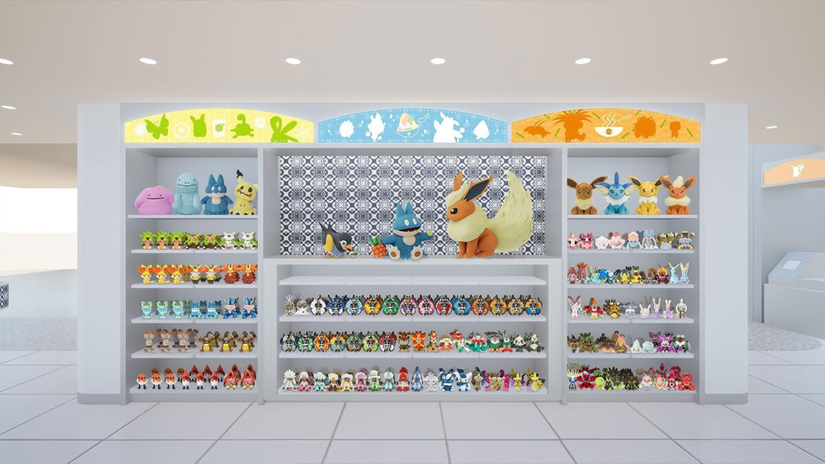 The food court-inspired area at the newly reopened Pokémon Center SINGAPORE