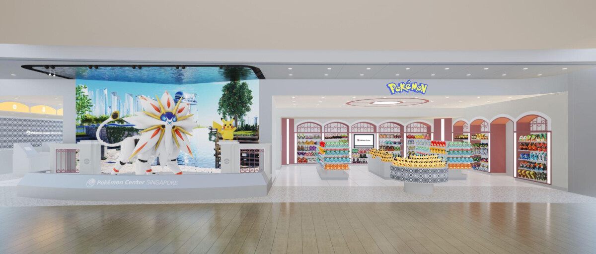 Pokémon Center SINGAPORE grand reopening — overall view of the revitalised store