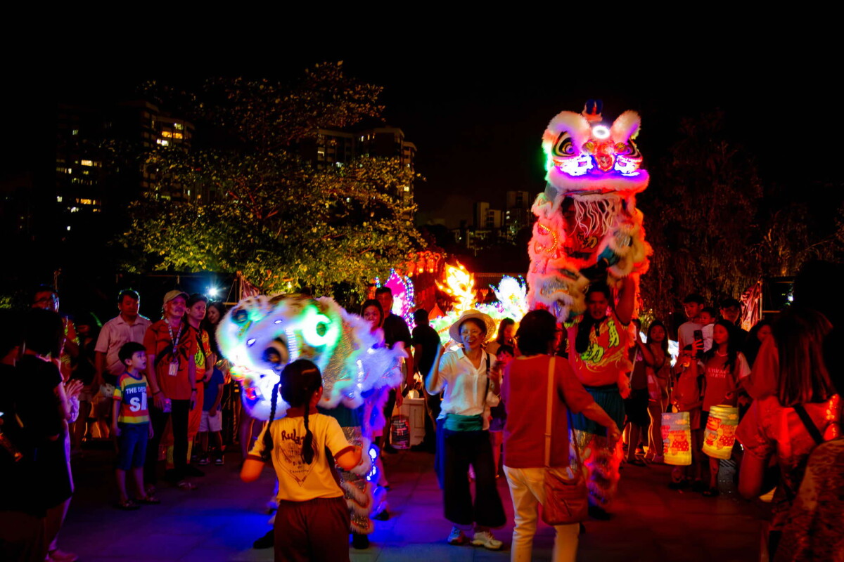 Festival programme activity at Lights by the Lake, Jurong Lake Gardens