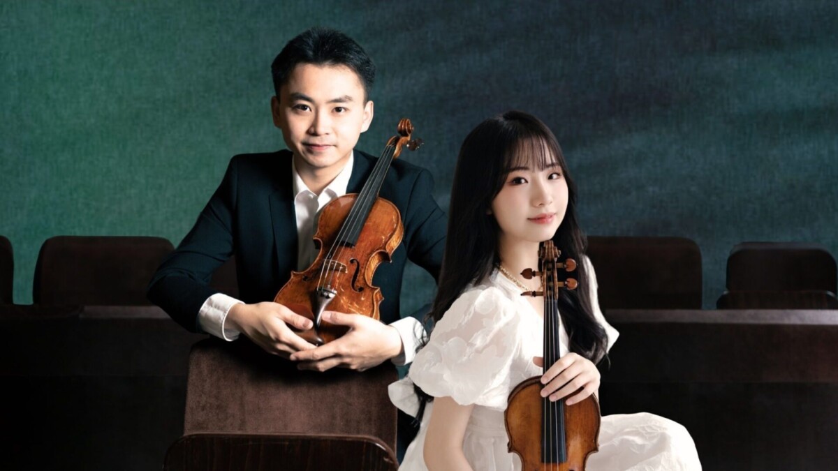 Chloe Chua and He Ziyu, SSO Mozart Sinfonia Concertante concert