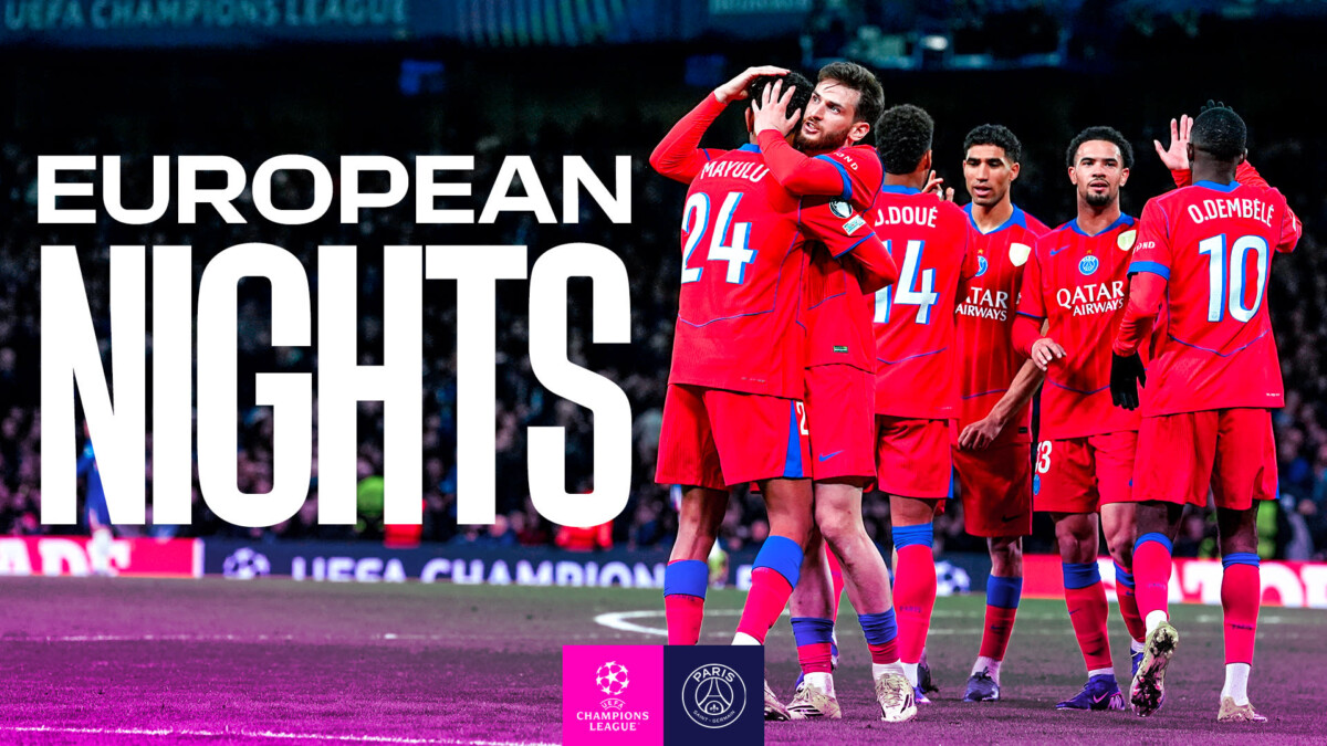 Paris Saint-Germain Champions League 2026 official European campaign graphic ahead of the Bayern Munich semi-final