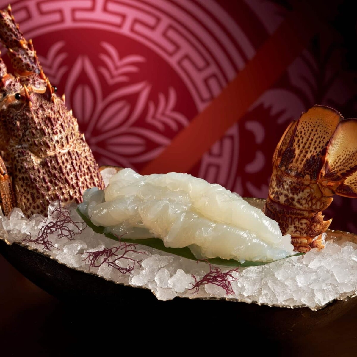 Live Boston lobster served at QUAN Hotpot