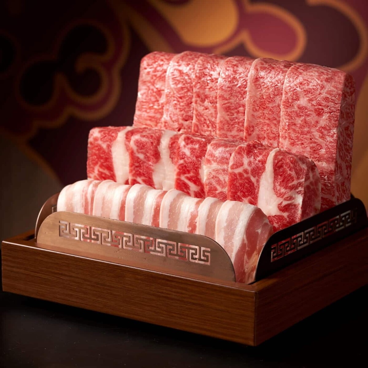 Premium meat platter at QUAN Hotpot RWS