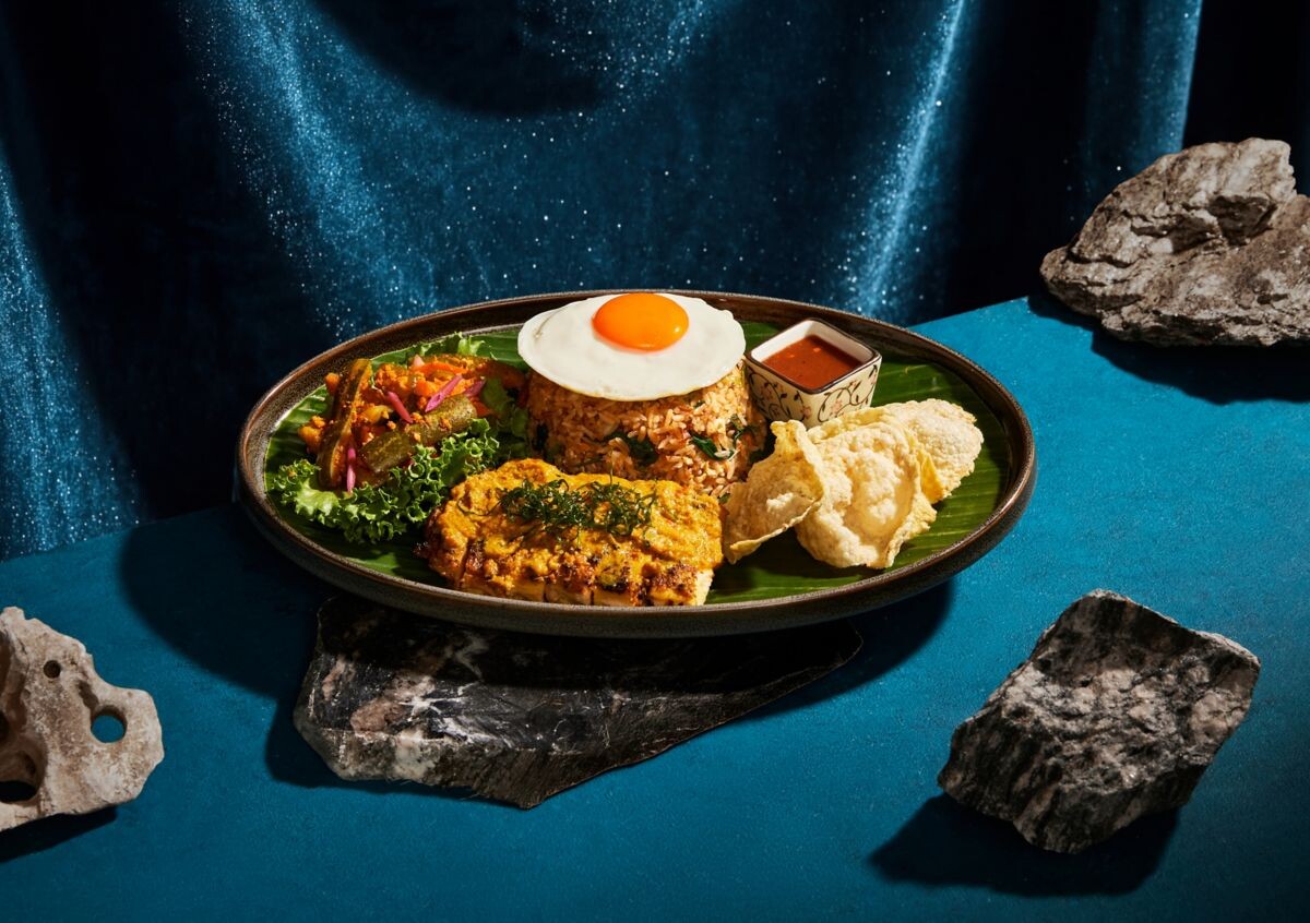 Racines Nasi Goreng with 24-hour marinated Ayam Panggang at Sofitel Singapore