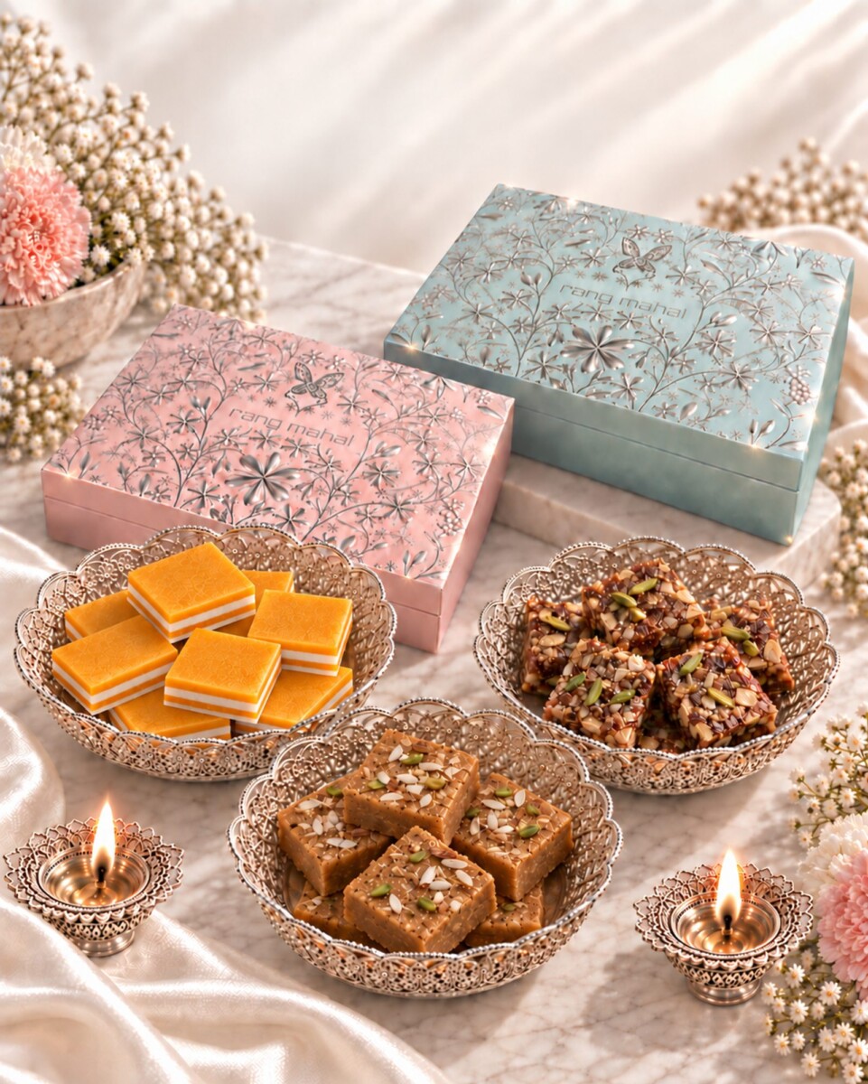 Rang Mahal Mythical Gardens Diwali mithai gift boxes for 2026