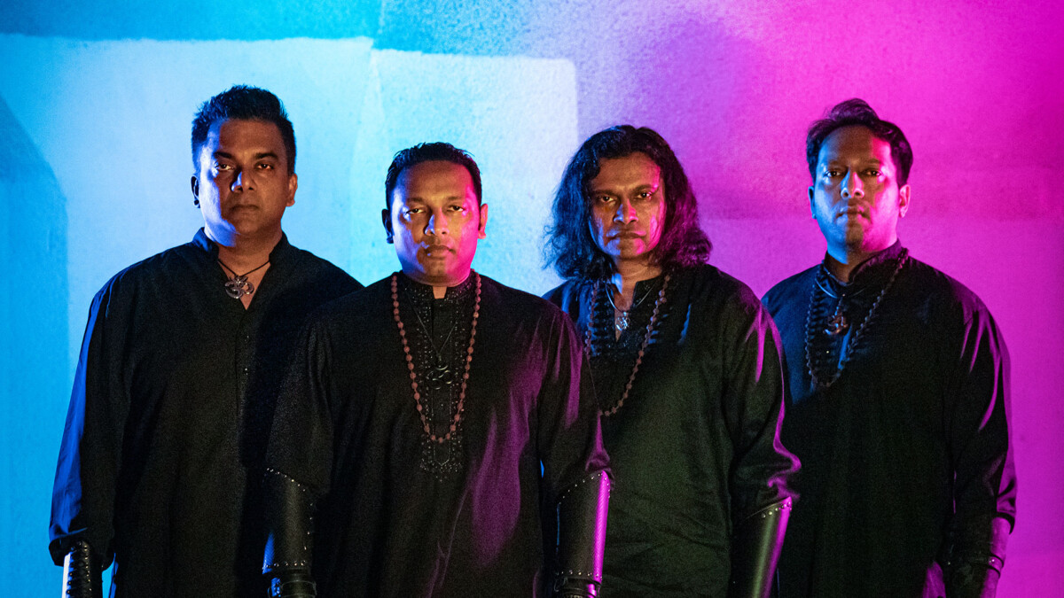 Members of Singapore metal band RUDRA