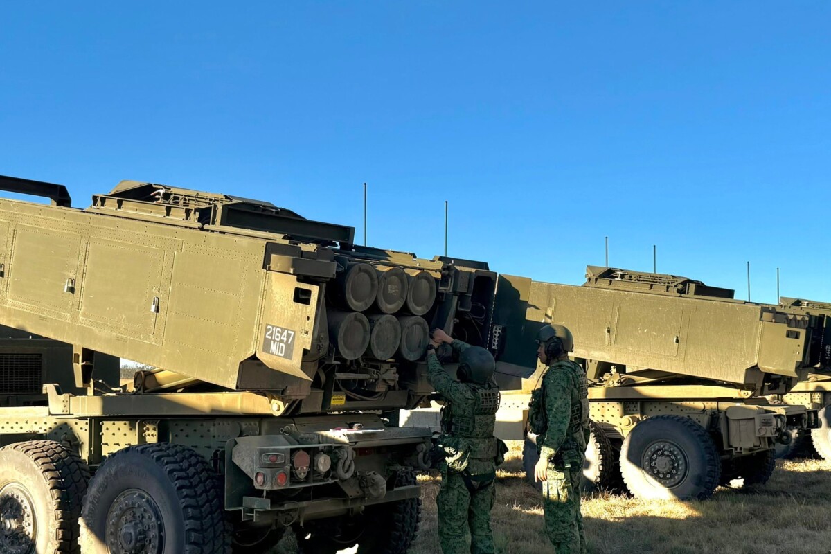 SAF live-firing exercises: Singapore Army personnel preparing HIMARS before live-firing.