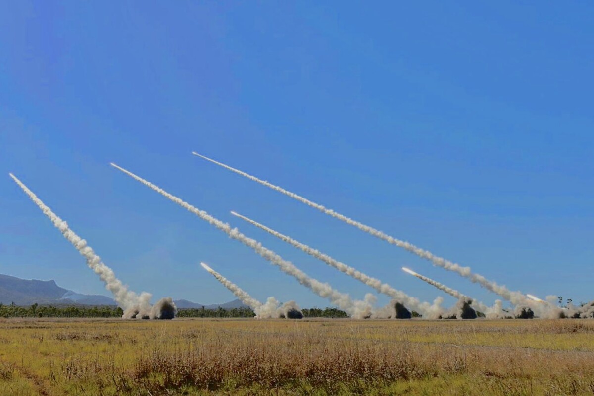SAF live-firing exercises: Singapore Army HIMARS in a live-firing exercise.