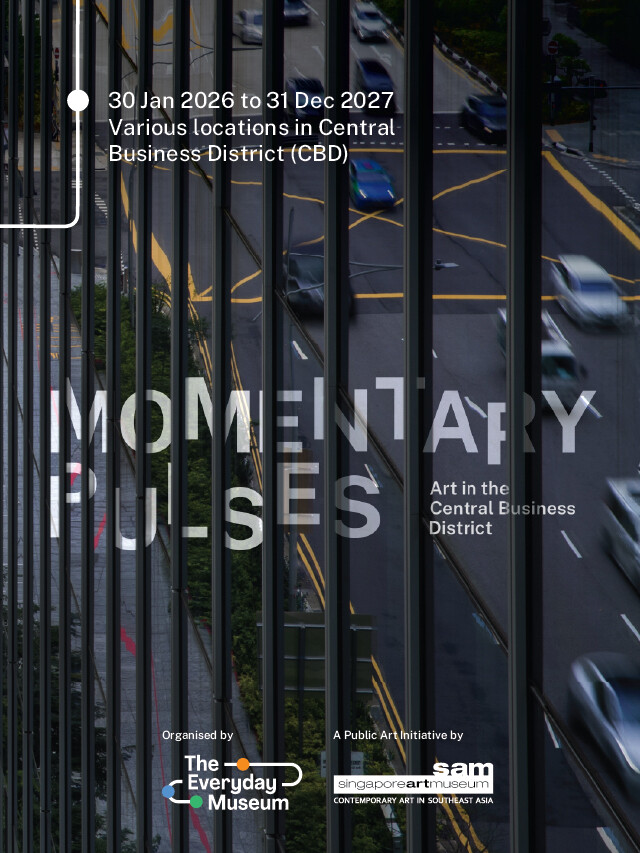 Momentary Pulses public art trail poster — Singapore Art Museum