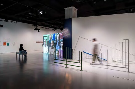 Exhibition view of The Present is Unstable in Gallery 4 at SAM