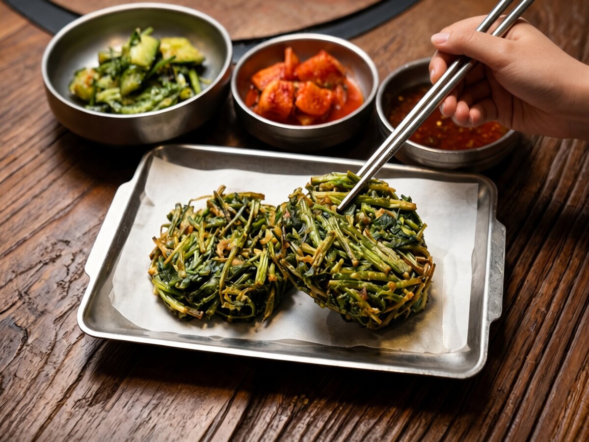 SAM SAM SAM water parsley pancake side dish Singapore
