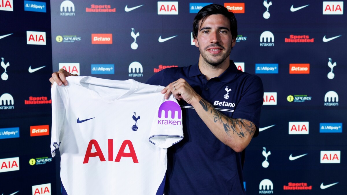 Sandro Tonali signs for Tottenham Hotspur for a club record £100m