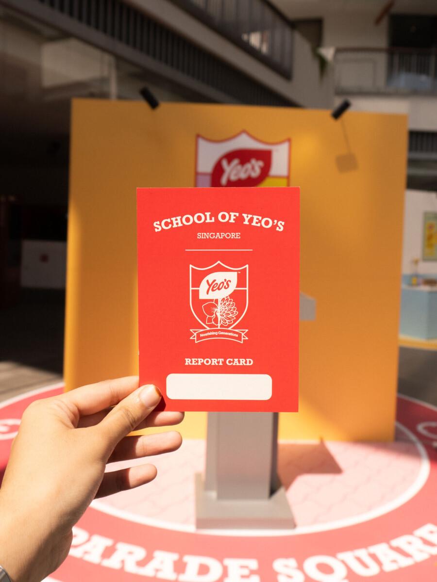 School of Yeo's report card at Parade Square
