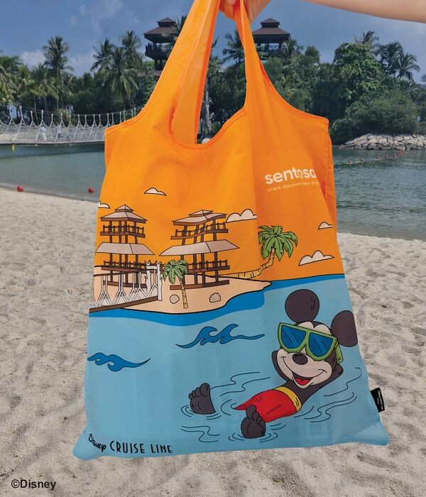 Limited edition eco bag merchandise for A Magical Island Adventure with Disney Cruise Line at Sentosa
