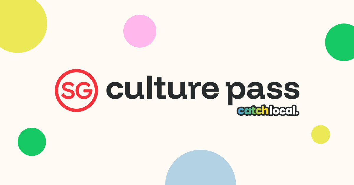 SG Culture Pass portal branding, where credits are checked and redeemed with Singpass