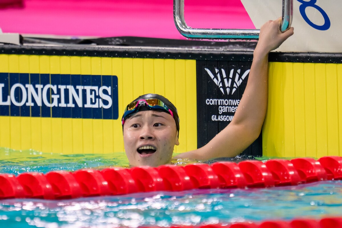 Team Singapore swimming contingent at the Commonwealth Games 2026 in Glasgow
