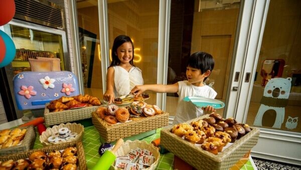 Kids breakfast at The Line, Shangri-La Singapore