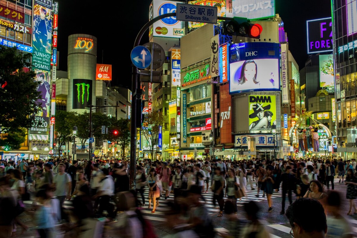 Shibuya Crossing in Tokyo, Japan