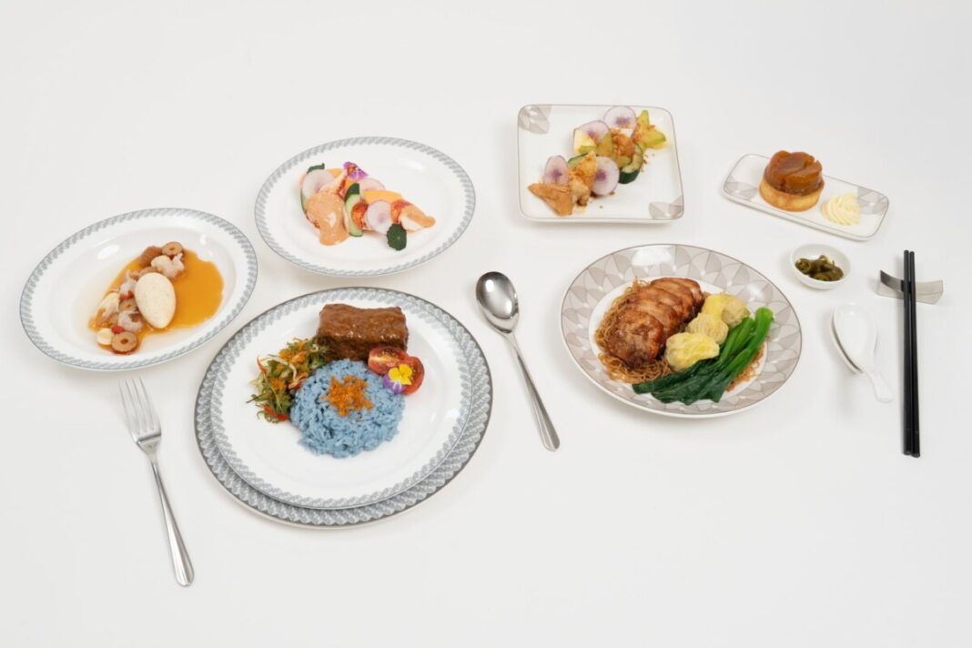 Sia Classification SIA new in-flight menu and Christofle chinaware | LBRD