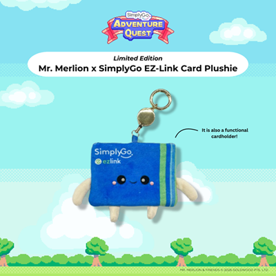 SimplyGo Adventure Quest Mr. Merlion EZ-Link plushie limited edition collectible