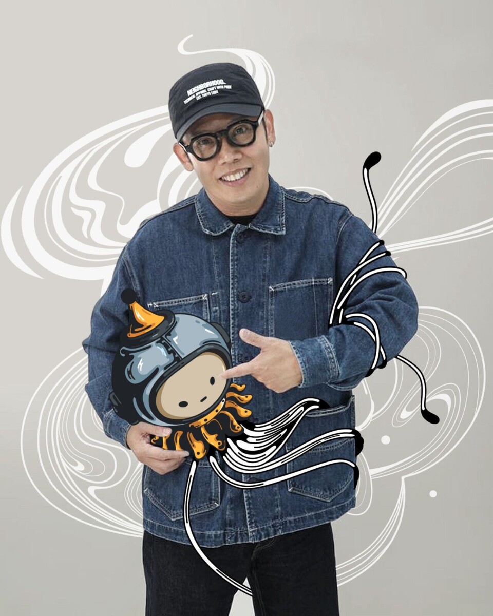 Local artist Lester Lim, the creator of Jelilo, lends his signature style to the collaboration. Image: SimplyGo