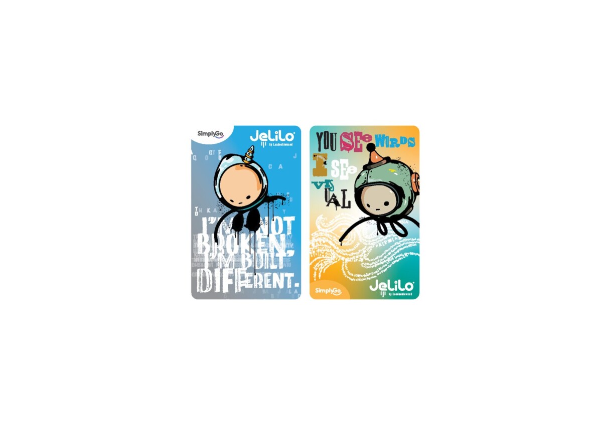Jelilo x DAS limited-edition SimplyGo EZ-Link cards. Image: SimplyGo