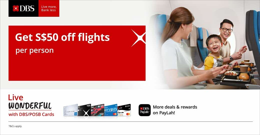 Singapore Airlines DBS card flight promo code