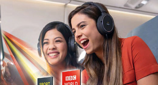 Singapore Airlines Live TV onboard image